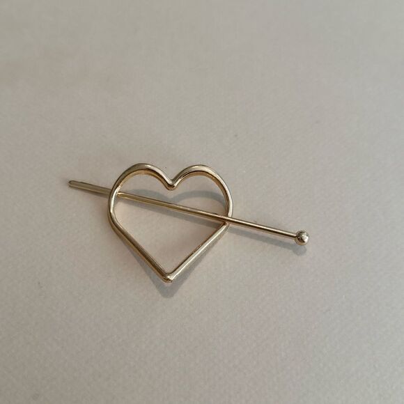 Heart hair pin M1164 - Picture 2 of 4